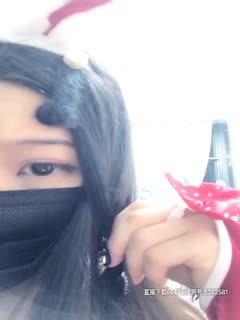 丰乳肥臀妹子圣诞兔女郎情趣装诱惑，性感红色网袜骑坐按摩器，晃动大屁股震动大声非常诱人 海报