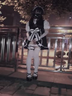 国产CD系列伪娘曦曦洛丽塔女装露出 在丁字路口人行道旁自慰射精 海报