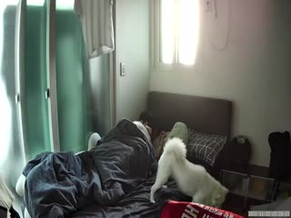 黑客破解居家摄像头偷拍❤️棒子年轻情侣家里打情骂俏做爱日常流出1 海报