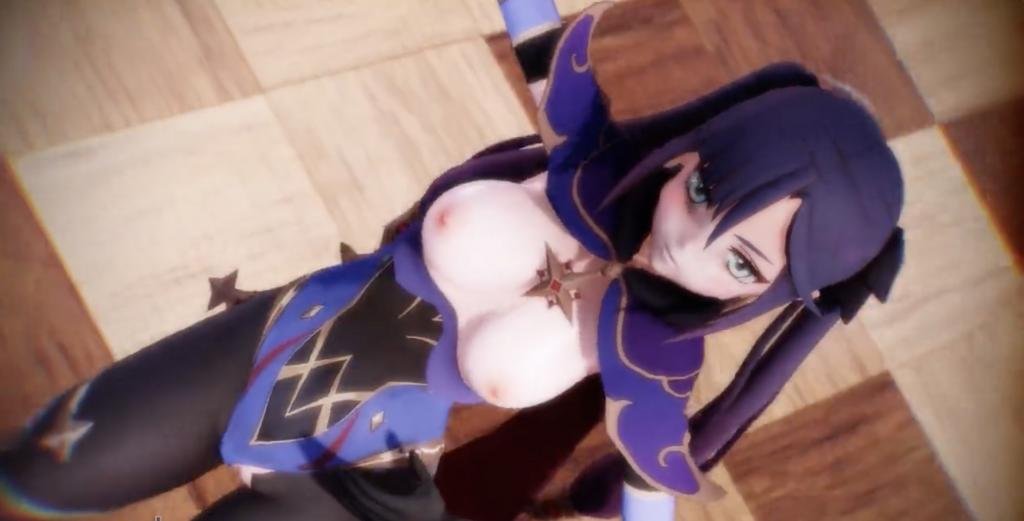 【原神莫娜】3D魅魔发情自慰！湿身高潮喷水混剪